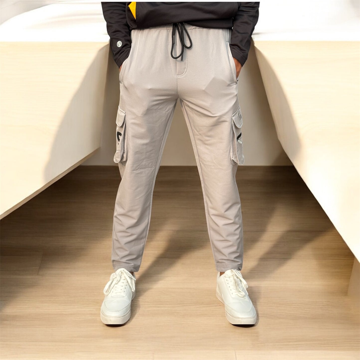 Six Pocket Light Grey Trouser