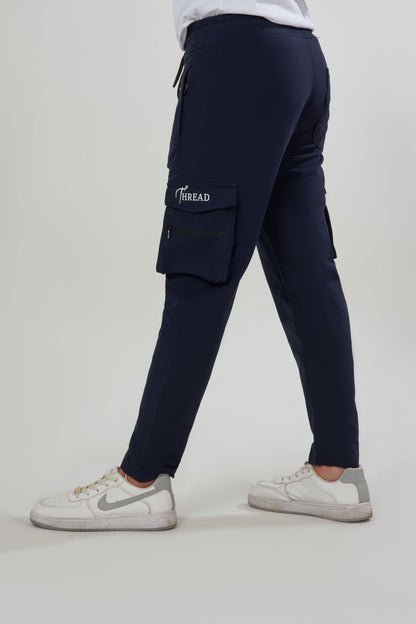 Six Pocket Blue Trouser